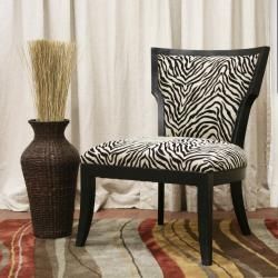 Courtney Modern Zebra Pattern Club Chair