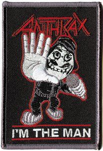Anthrax Rock Music Band Patch   Cartoon Rockstar Man