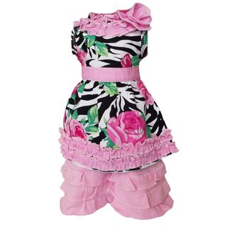 AnnLoren 2 piece Sweet Zebra Rose Outfit fits American Girl Doll