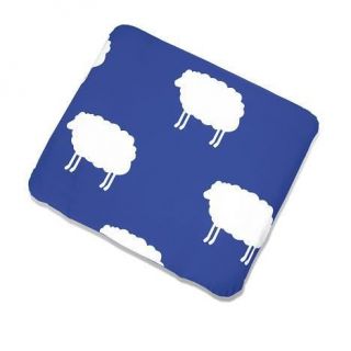 Housse Matelas à langer 100% coton   Joyeux Moutons bleus 76 x 86cm