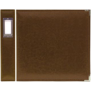 We R Memory Keepers Dark Chocolate Faux Leather 3 ring Binder Was: $21