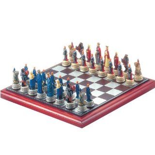 Excalibur King Arthurs Court Ceramic Chess Set Sports