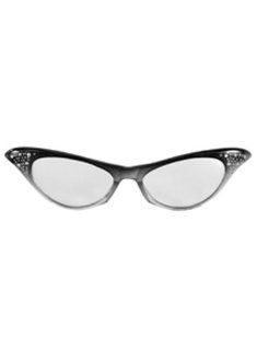 Black Fab 50s Shiny Glasses Shoes
