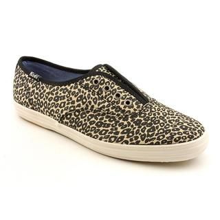 Keds Womens Champion Laceless Animal Fabric Casual Shoes