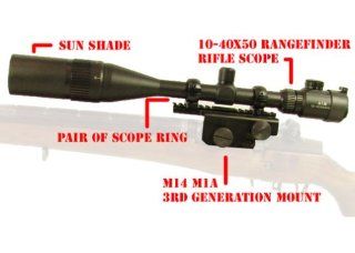 M14 M1A Mount 10 40x50 Rangefinder Rifle scope combo set