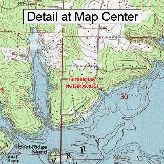 USGS Topographic Quadrangle Map   Fairfield Bay, Arkansas