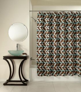 Harmony Geometric Cotton Shower Curtain