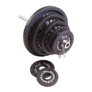 CAP Barbell 100 lb Black Olympic Weight Plate Sports