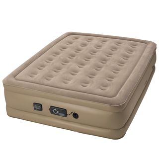 InstaBed Raised Queen size Airbed with Never Flat Pump