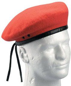 Riot Threads G.I. Red Beret   100% Wool Clothing