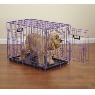 ProSelect Purple Deco Crate II Medium Dog Crate