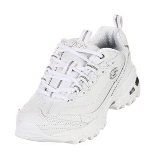 Skechers Womens White/ Silver Shoes