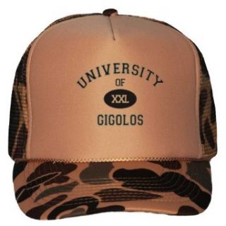 UNIVERSITY OF XXL GIGOLOS Adult Brown Camo Mesh Back Hat
