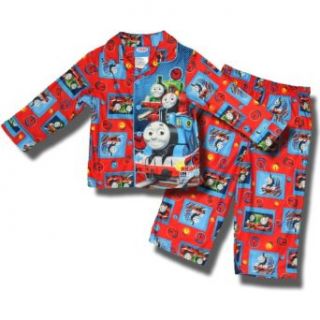 Thomas The Train On Time Coat Style Flannel Pajamas For