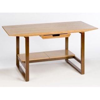 Breeze Desk with Wood Legs