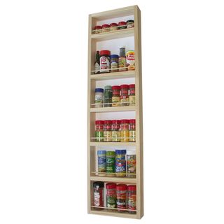 Solid Pine Wood 42 inch On the wall Spice Rack