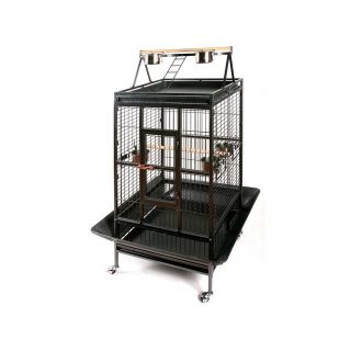 Cage pour perroquet   Dimensions L 86 x l 80 x H 170 cm (tout compris