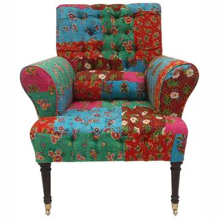 Casual Living Floral Patchwork Multi Arm Chair