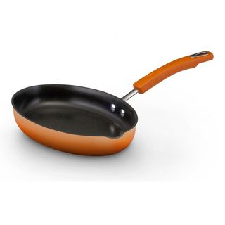 Rachael Ray Hard Enamel Cookware Orange 11.5 inch Oval Skillet