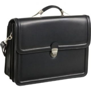 AmeriLeather APC Savvy Leather Executive Briefcase (Black
