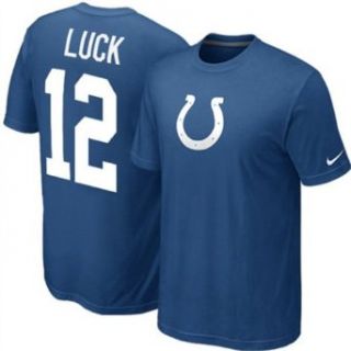 Nike Mens NFL Indianapolis Colts Andrew Luck T Shirt Blue