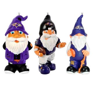 NFL 3 pack Resin Gnome Ornament Set