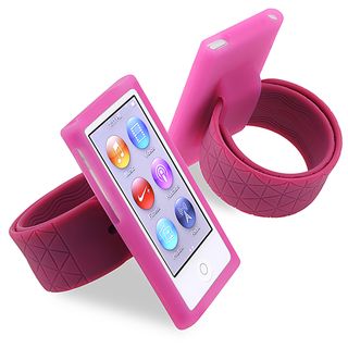BasAcc Hot Pink Silicone Watchband for Apple® iPod nano Generation 7