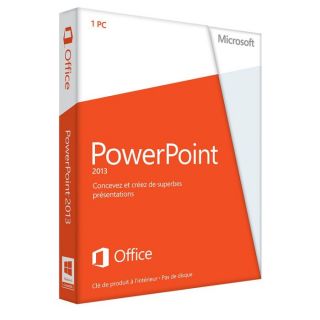 Microsoft PowerPoint 2013   1PC   Carte   Achat / Vente LOGICIEL