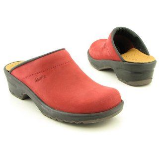 SANITA Tina Red Clogs Mules Shoes Womens Size 5.5 Shoes