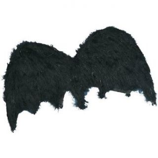 24 Black Feather Bat Wings Clothing