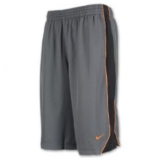 NIKE Hustle Woven Mens Basketball Shorts, Grey/Orange