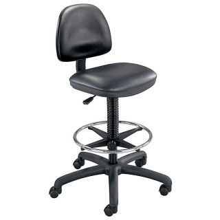 Safco Black Precision Vinyl Drafting Chair/ Foot Ring Compare $279.99