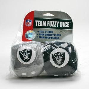 Oakland Raiders Fuzzy Dice