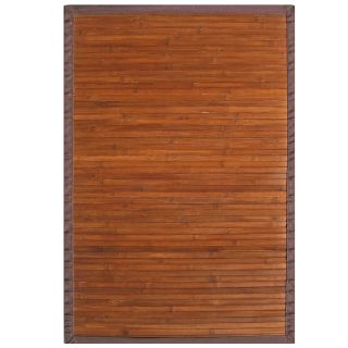 Truffle Bamboo Rug with Brown Border (6 x 9) Today $168.99 Sale $