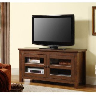 44 in. Brown Wood TV Stand