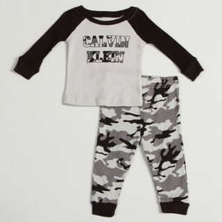 Calvin Klein Infant Boys Camo Print Pajama Set
