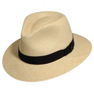 Bailey of Hollywood Brooks Straw Fedora Hat Clothing