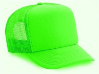 Neon Mesh Trucker Hat Cap (Neon Green) Clothing