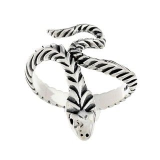 Silvermoon Sterling Silver Adjustable Snake Ring