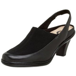  Softwalk Womens Revo Slingback,Black Leather,5 M US Shoes