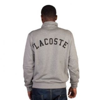 Lacoste Full Zip Fleece Sweatshirt With Printed Logo