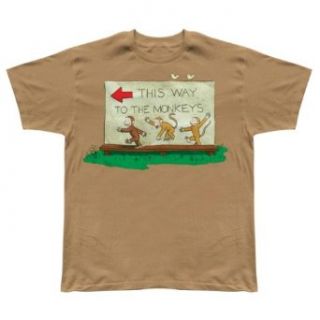 Curious George   This Way Youth T Shirt: Clothing