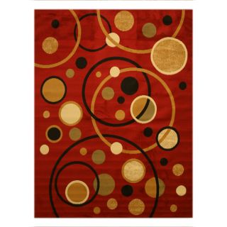 Pat Cosmic Abstract Red Rug (710 x 106)