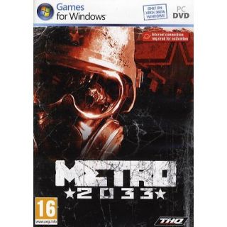 METRO 2033 / JEU PC DVD ROM   Achat / Vente PC METRO 2033 PC DVD ROM