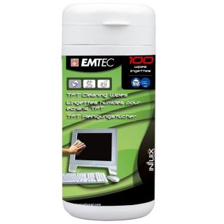 100 Lingettes pour Ecrans LCD   Achat / Vente COQUE   HOUSSE Emtec 100