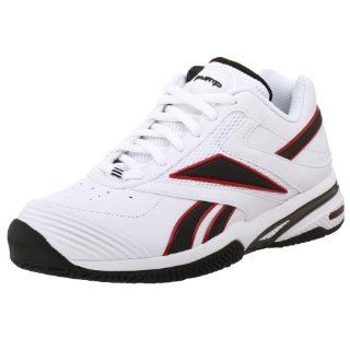 Mens The Pump Net Pro Tennis Shoe,White/Black/RBK Red,10 M: Shoes