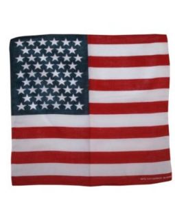USA Flag Designed Bandana 100% Cotton Clothing