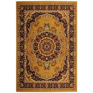 Paterson Collection Oriental Medallion Gold Area Rug (49 x 7