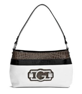 G by GUESS Paislee Top Zip Bag, WHITE MULTI Clothing