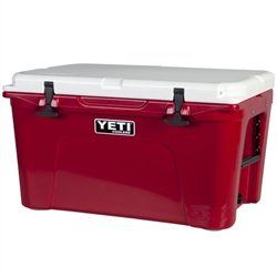 Yeti Tundra 50 Cooler Team Colors   Red and White: Sports